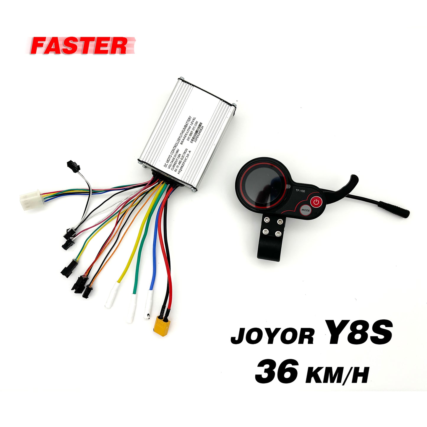 JOYOR Y8S ABE-Geschwindigkeitsbegrenzungs-Aufhebungskit zur Erhöhung der Geschwindigkeit des Elektrorollers (Controller und Display) (Englisch)