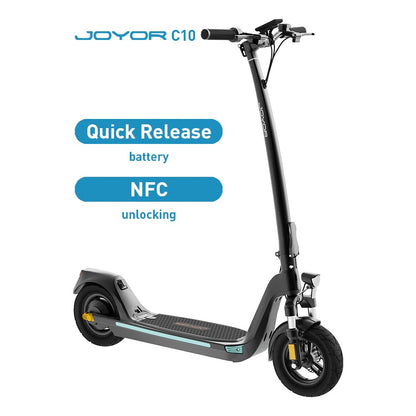 JOYOR C10 Foldable Electric Scooter 50KM Range Removable Battery