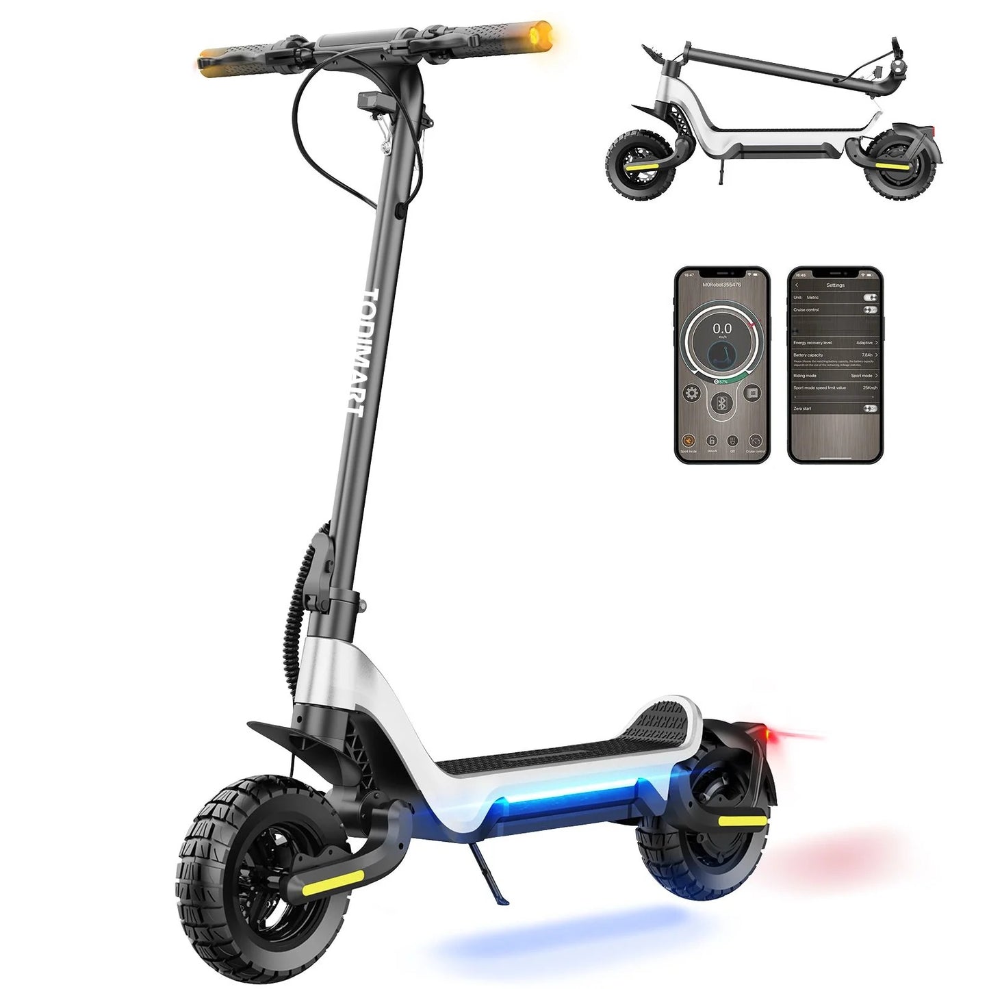 Patinete eléctrico todoterreno TODIMART X5 (Bluetooth APP) de 800 W