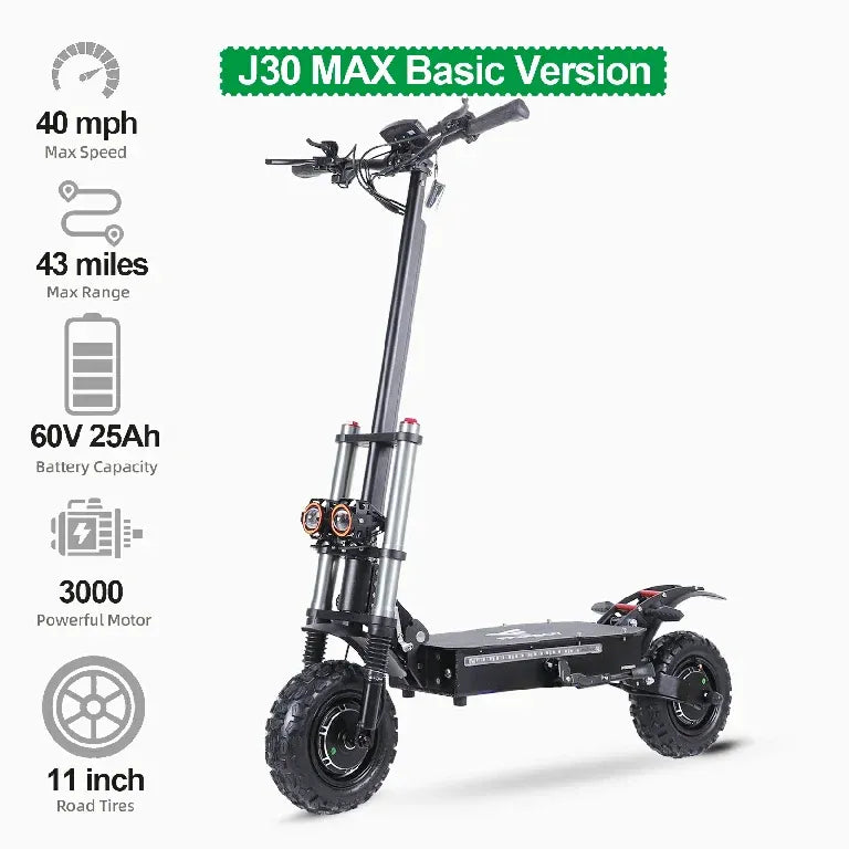Trottinette électrique tout-terrain FREEBOY-J30 max 6000 W à double moteur